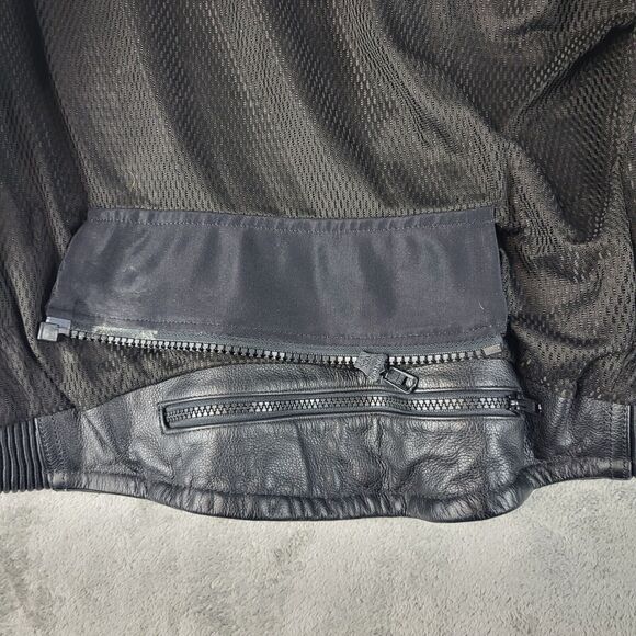 Harley Davidson Padded Motorcycle Vintage Jacket Black Size M - Picture 13 of 16